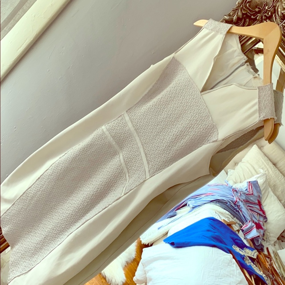 Cream / white tweet Tahari dress